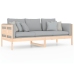 Sofá cama madera maciza de pino 80x200 cm