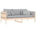 Sofá cama madera maciza de pino 80x200 cm
