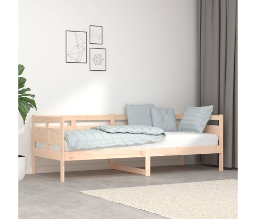 Sofá cama madera maciza de pino 80x200 cm