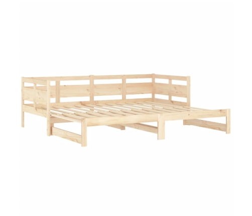 Sofá cama extraíble madera maciza de pino 2x(90x200) cm