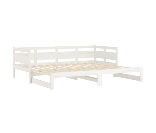 Sofá cama extraíble sin colchón blanco 2x(90x190) cm