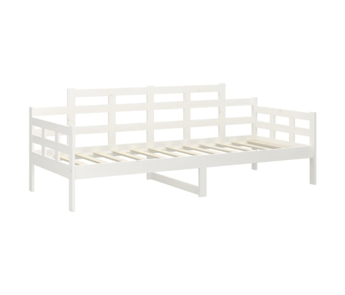 Sofá cama sin colchón madera maciza de pino blanco 90x200 cm