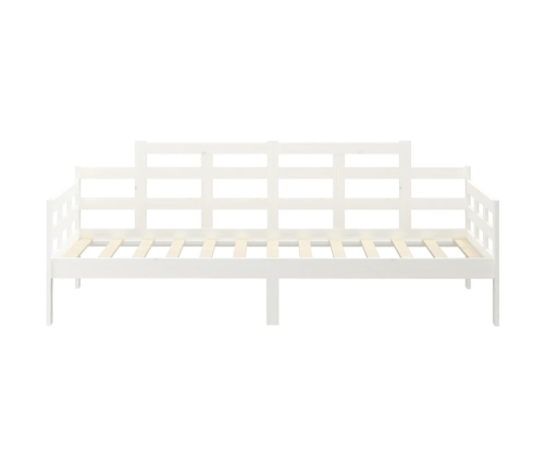 Sofá cama sin colchón madera maciza de pino blanco 90x200 cm