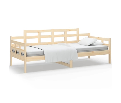 Sofá cama madera maciza de pino 80x200 cm