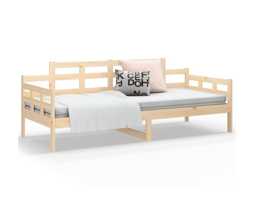 Sofá cama madera maciza de pino 80x200 cm