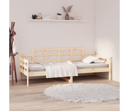 Sofá cama madera maciza de pino 80x200 cm