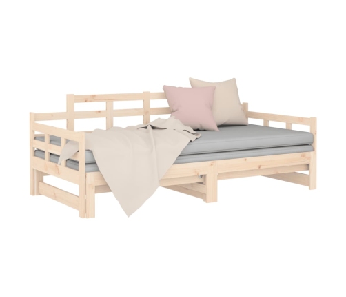 Sofá cama extraíble madera maciza de pino 2x(90x200) cm