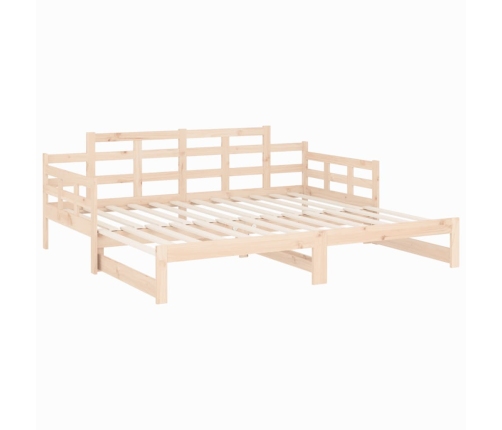 Sofá cama extraíble madera maciza de pino 2x(90x200) cm