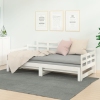 Sofá cama extraíble sin colchón blanco 2x(90x200) cm