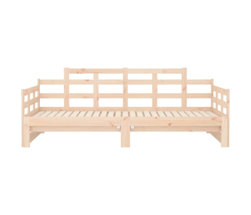 Sofá cama extraíble madera maciza de pino 2x(80x200) cm