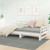 Sofá cama extraíble sin colchón blanco 2x(90x190) cm