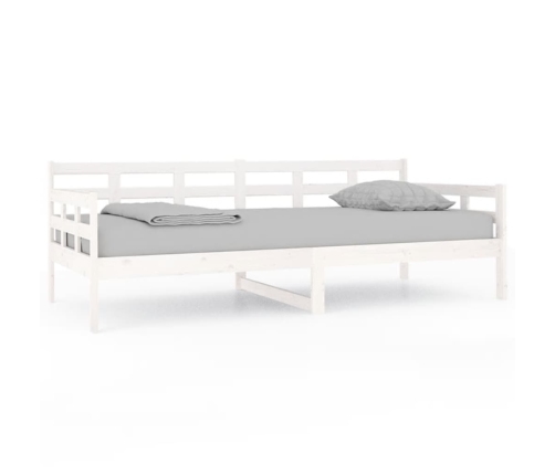 Sofá cama sin colchón madera maciza de pino blanco 90x200 cm