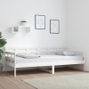 Sofá cama sin colchón madera maciza de pino blanco 90x200 cm