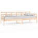 Sofá cama madera maciza de pino 80x200 cm