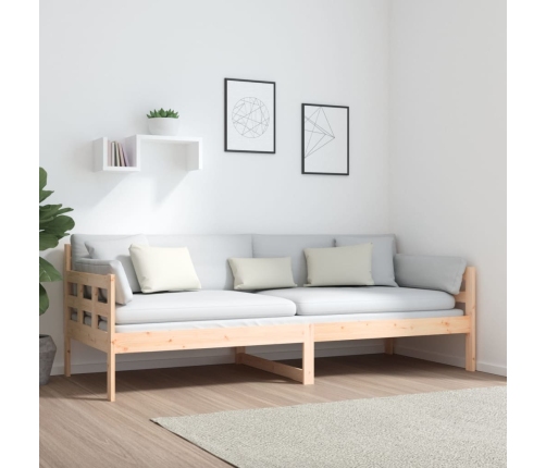 Sofá cama madera maciza de pino 80x200 cm