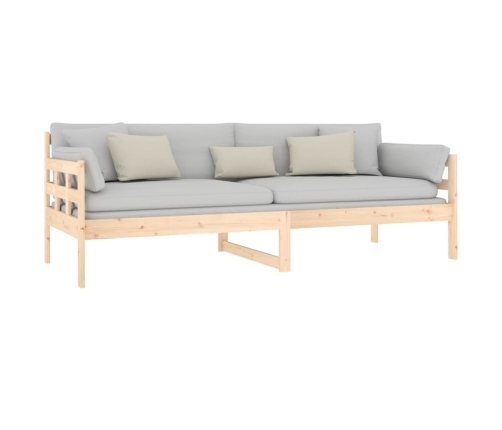 Sofá cama madera maciza de pino 80x200 cm