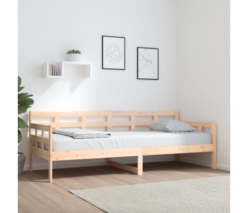 Sofá cama madera maciza de pino 80x200 cm