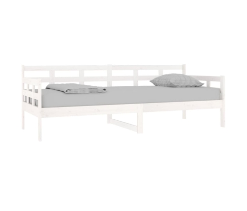 Sofá cama madera maciza de pino blanco 80x200 cm
