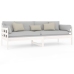 Sofá cama madera maciza de pino blanco 80x200 cm