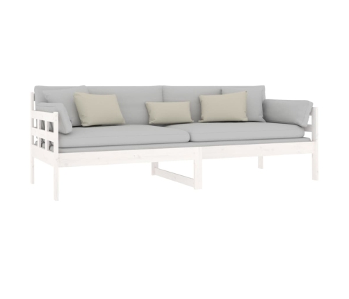 Sofá cama madera maciza de pino blanco 80x200 cm