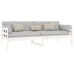 Sofá cama madera maciza de pino blanco 80x200 cm