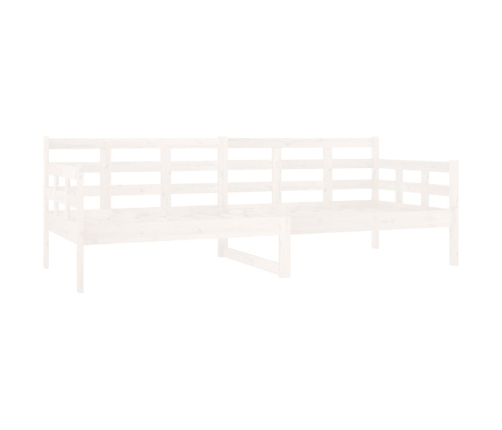 Sofá cama madera maciza de pino blanco 80x200 cm