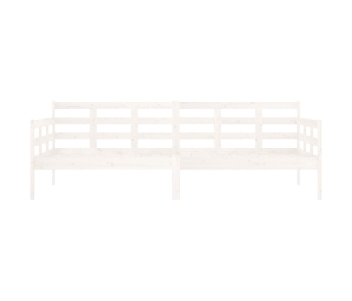 Sofá cama madera maciza de pino blanco 80x200 cm