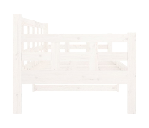 Sofá cama madera maciza de pino blanco 80x200 cm