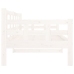Sofá cama madera maciza de pino blanco 80x200 cm