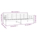 Sofá cama madera maciza de pino blanco 80x200 cm