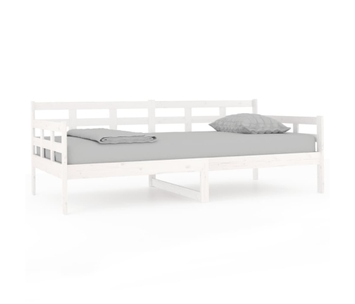 Sofá cama madera maciza de pino blanco 90x190 cm