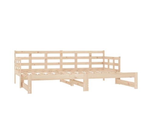 Sofá cama extraíble madera maciza de pino 2x(90x200) cm