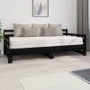 Sofá cama extraíble sin colchón negro 2x(90x200) cm