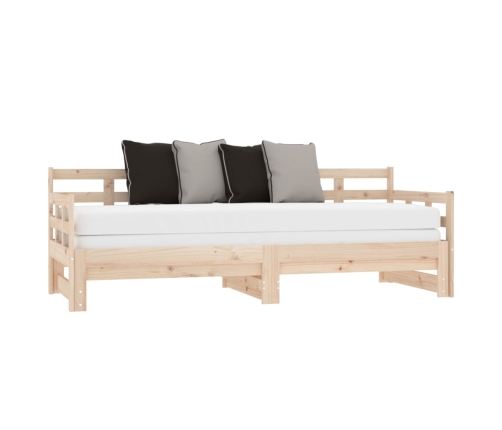 Sofá cama extraíble madera maciza de pino 2x(80x200) cm