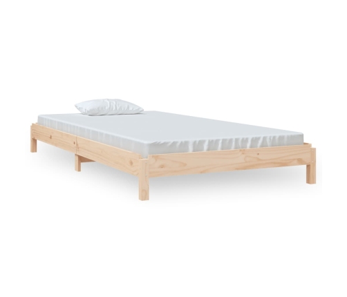 Cama apilable de madera pino maciza 100x200 cm