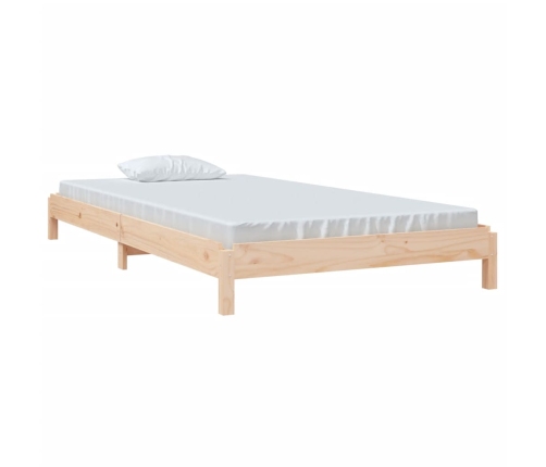 Cama apilable de madera pino maciza 100x200 cm