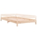 Cama apilable de madera pino maciza 100x200 cm