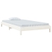 Cama apilable de madera pino maciza blanca 100x200 cm