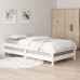 Cama apilable de madera pino maciza blanca 100x200 cm