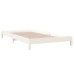 Cama apilable de madera pino maciza blanca 100x200 cm