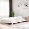 Cama apilable de madera pino maciza blanca 100x200 cm