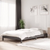 Cama apilable de madera pino maciza gris 100x200 cm