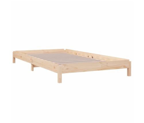 vidaXL Cama apilable de madera pino maciza 90x200 cm