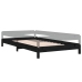 vidaXL Cama apilable de madera pino maciza negro 90x200 cm