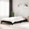 vidaXL Cama apilable de madera pino maciza negro 90x200 cm