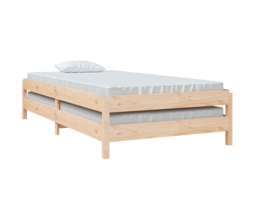 vidaXL Cama apilable de madera maciza de pino 80x200 cm