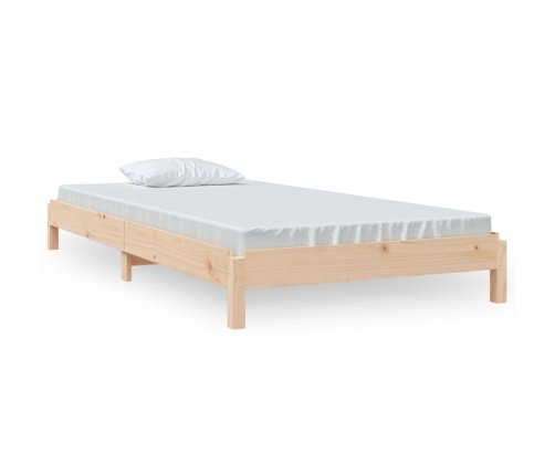 Cama apilable de madera pino maciza 80x200 cm