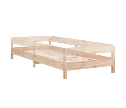 Cama apilable de madera pino maciza 80x200 cm