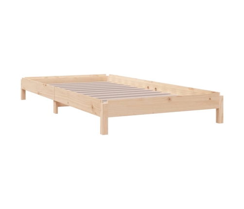 Cama apilable de madera pino maciza 80x200 cm