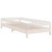 Cama apilable de madera pino maciza blanco 90x190 cm